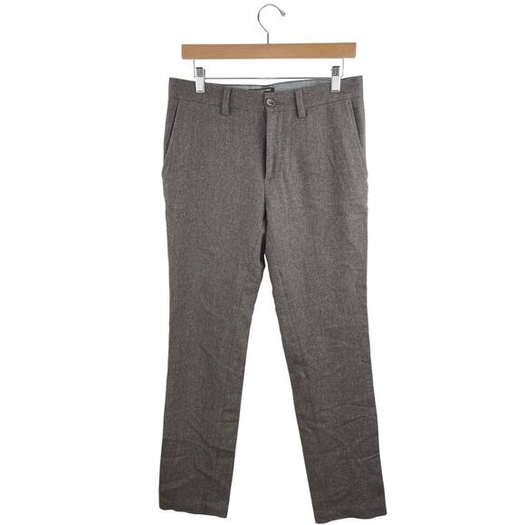 Banana Republic Aiden Men's Gray Wool Straight Leg Trouser Dress Pants Size 32 - Picture 1 of 5